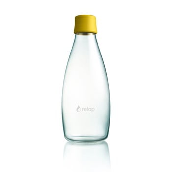 Sticlă retap, 800 ml, galben închis