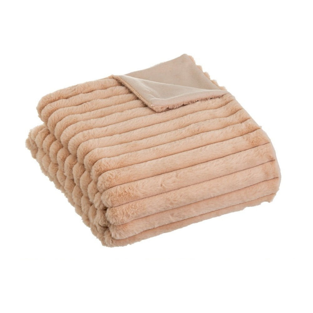 Pătură maro deschis din micropluș/cocolino 130x160 cm Fur Velvet – Casa Selección