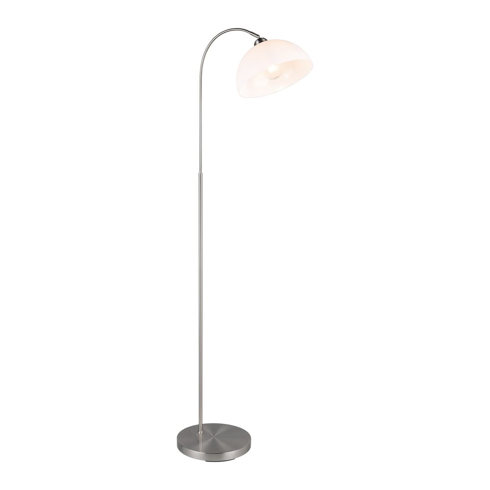 Lampadar argintiu cu abajur din metal (înălțime 170 cm) Sierra – Trio