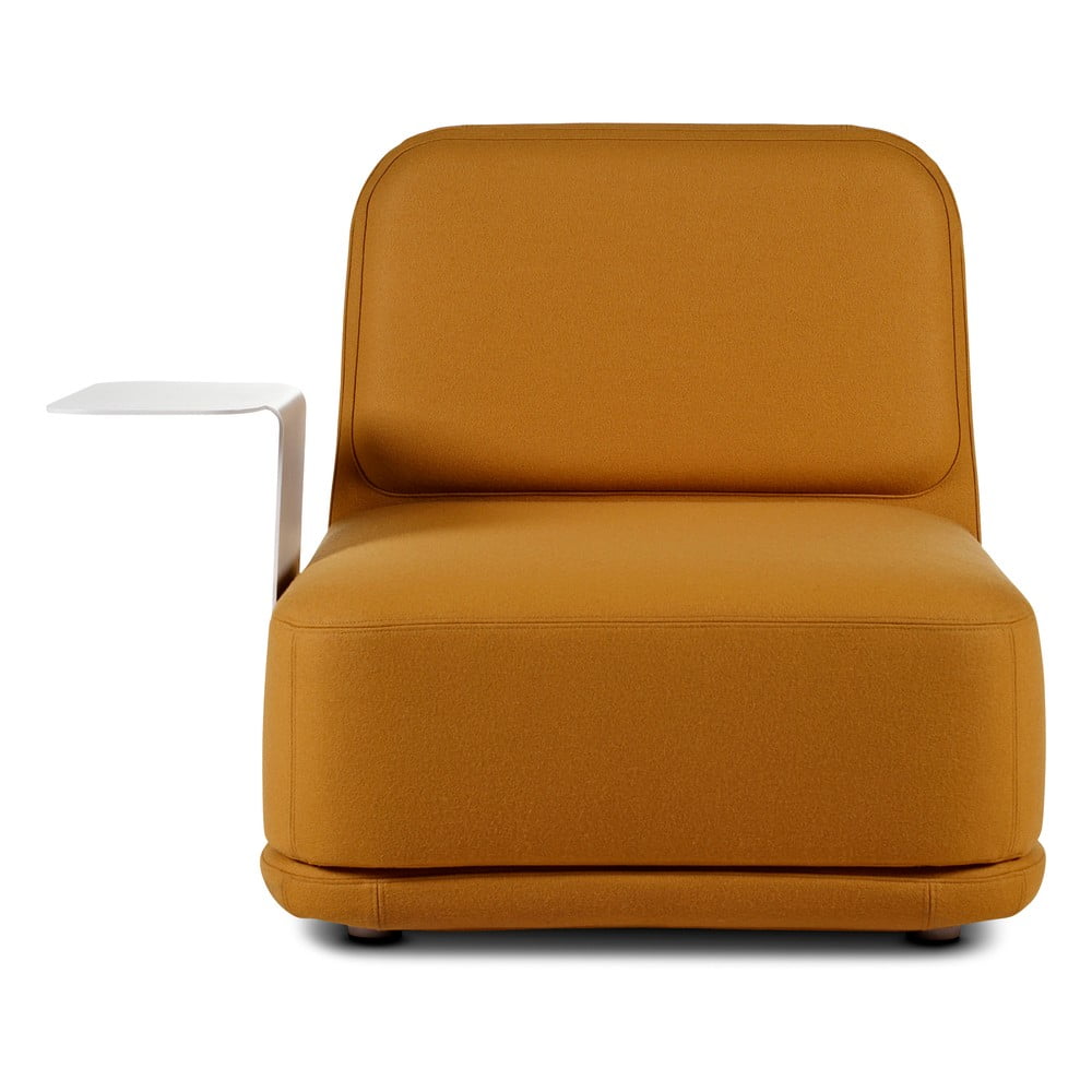 Fotoliu cu măsuță metalică albă Softline Standby Medium + Side Table, portocaliu bonami.ro imagine 2022