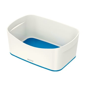Cutie de birou leitz mybox, lungime 24,5 cm, alb - albastru