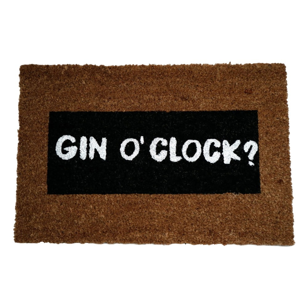 Covoraș intrare din fibre de cocos Artsy Doormats Gin O’Clock Glitter, 40 x 60 cm Artsy Doormats