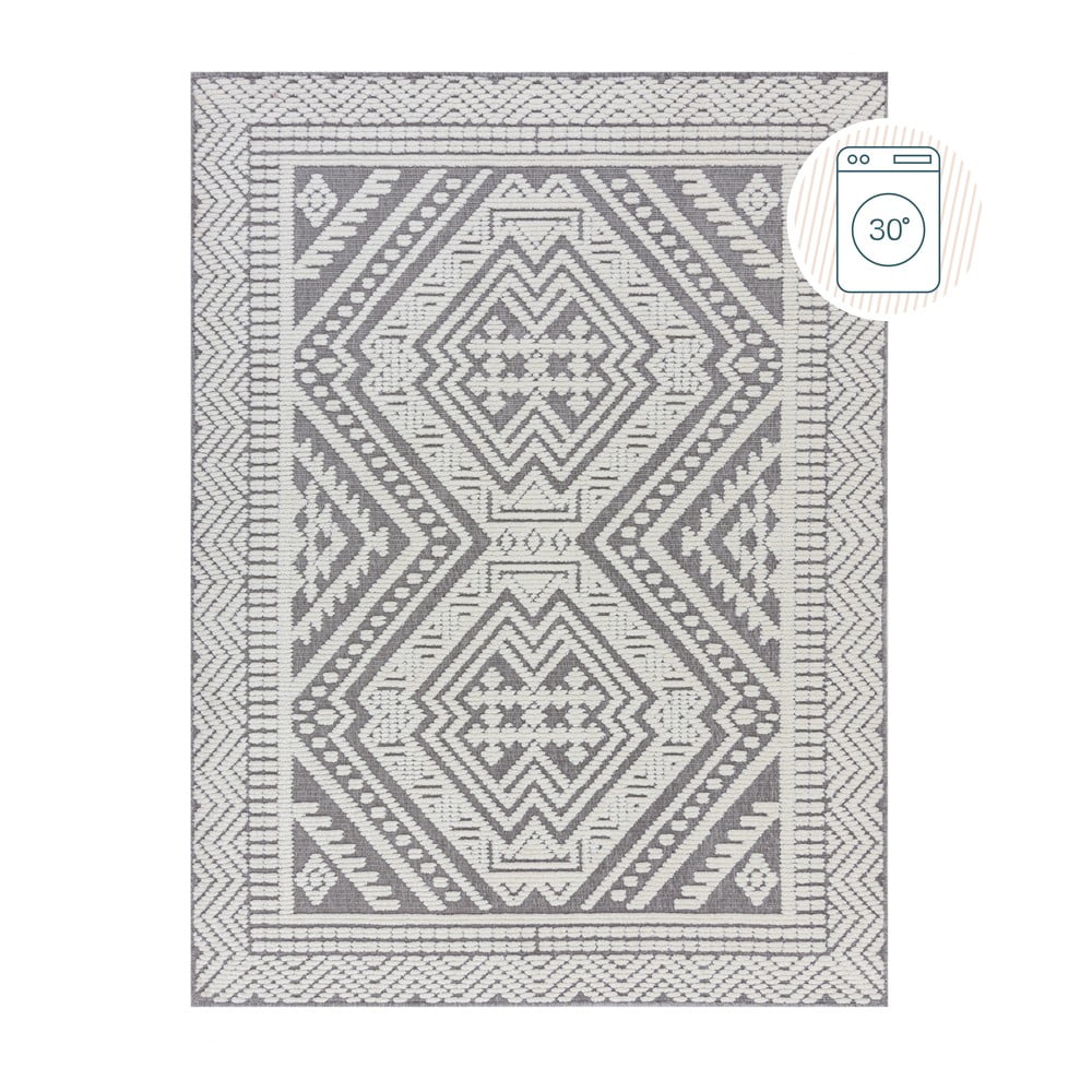 Covor gri lavabil din janilie 160x240 cm Jaipur – Flair Rugs