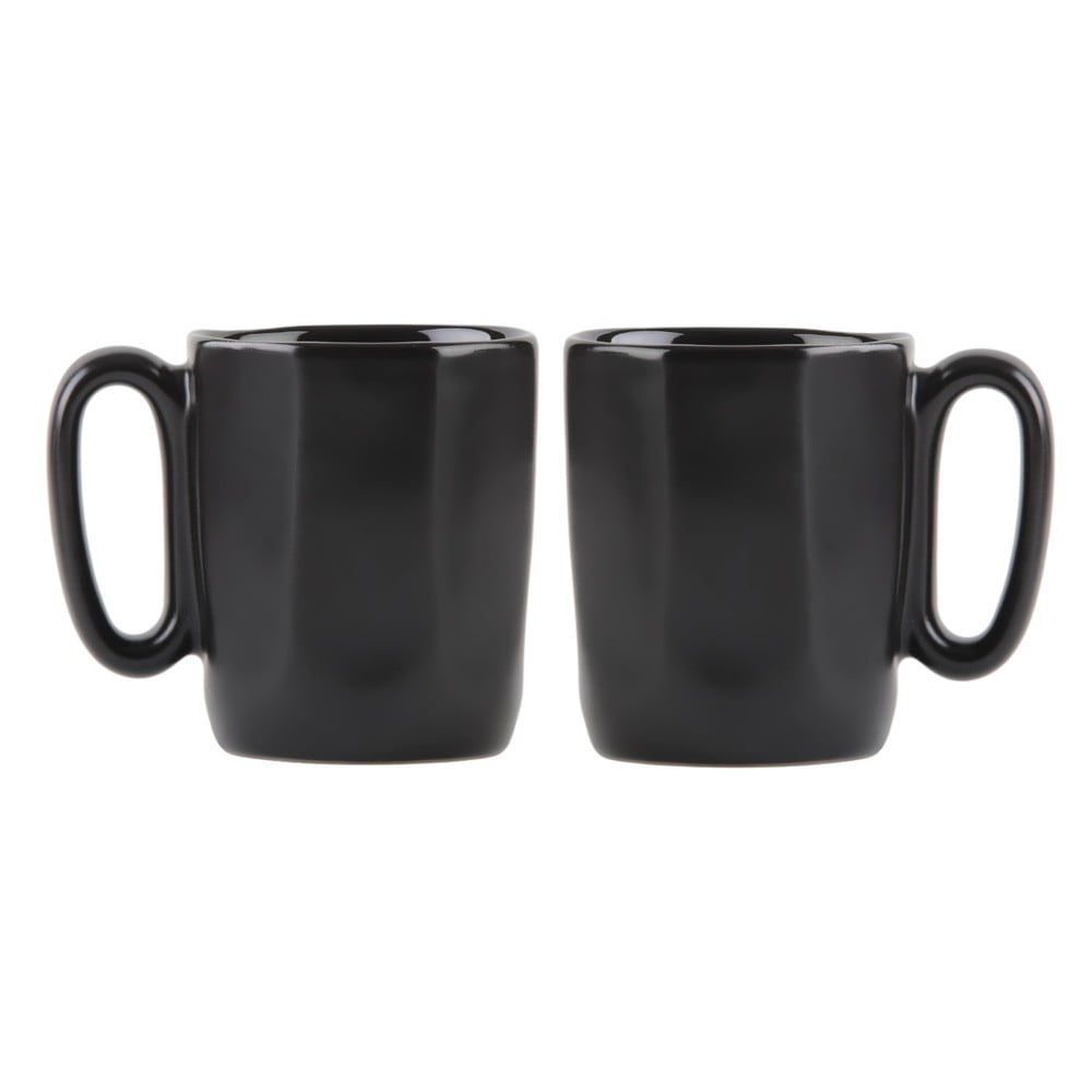 Căni negre 2 buc. pentru espresso din gresie 80 ml Fuori – Vialli Design