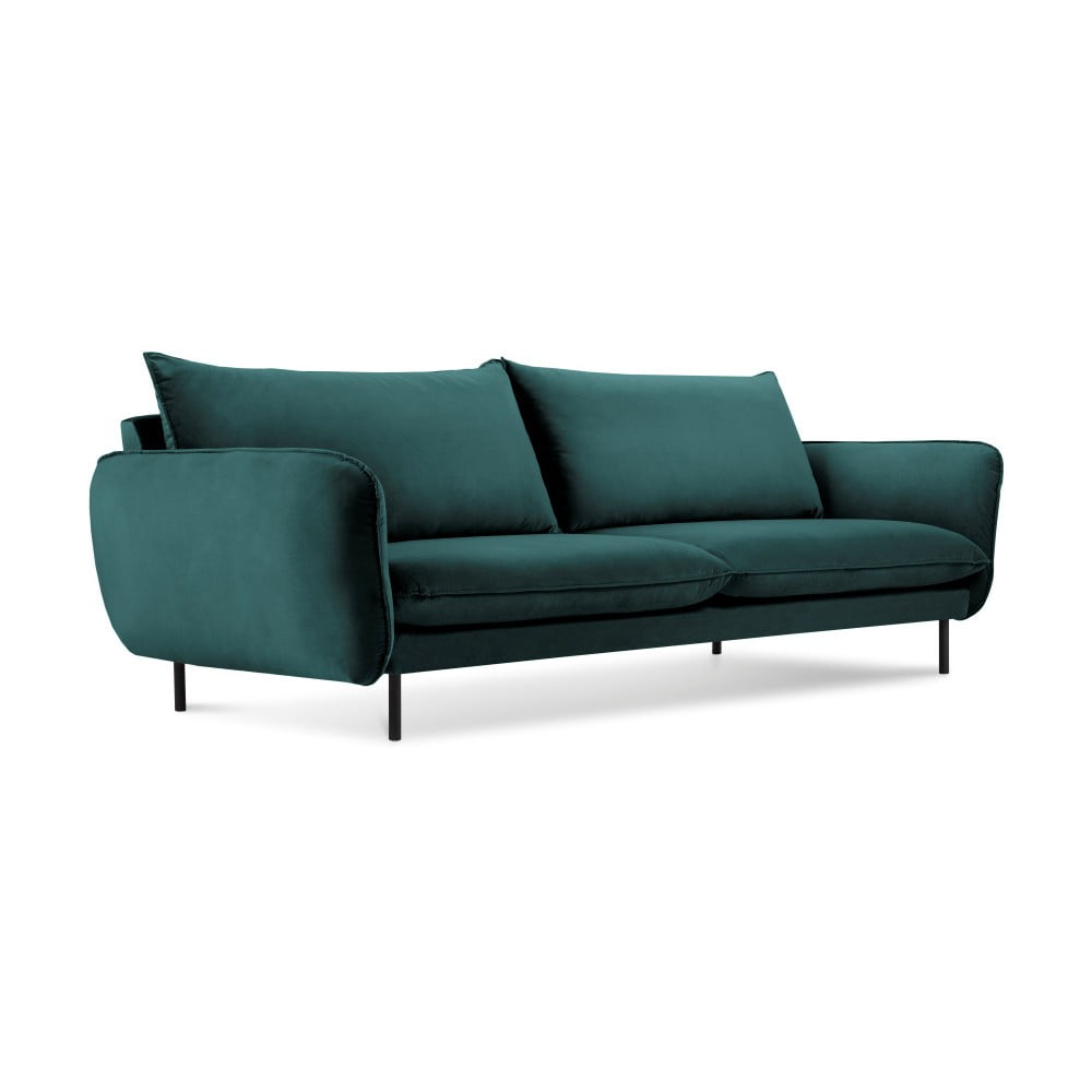 Canapea cu tapițerie din catifea Cosmopolitan Design Vienna, 200 cm, verde petrol 200 imagine model 2022