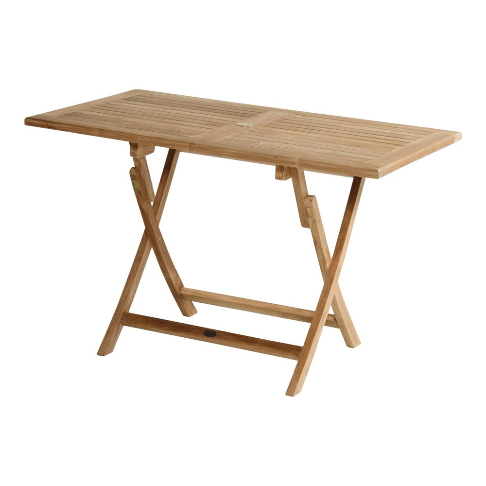 Masă de grădină din lemn de tec 70x120 cm Skagen – Hartman