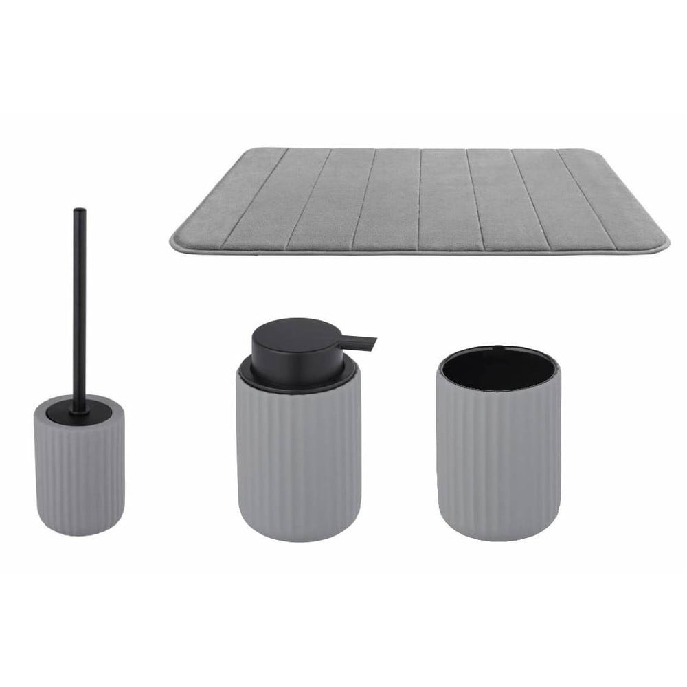 Set de accesorii de baie gri Belluno – Wenko