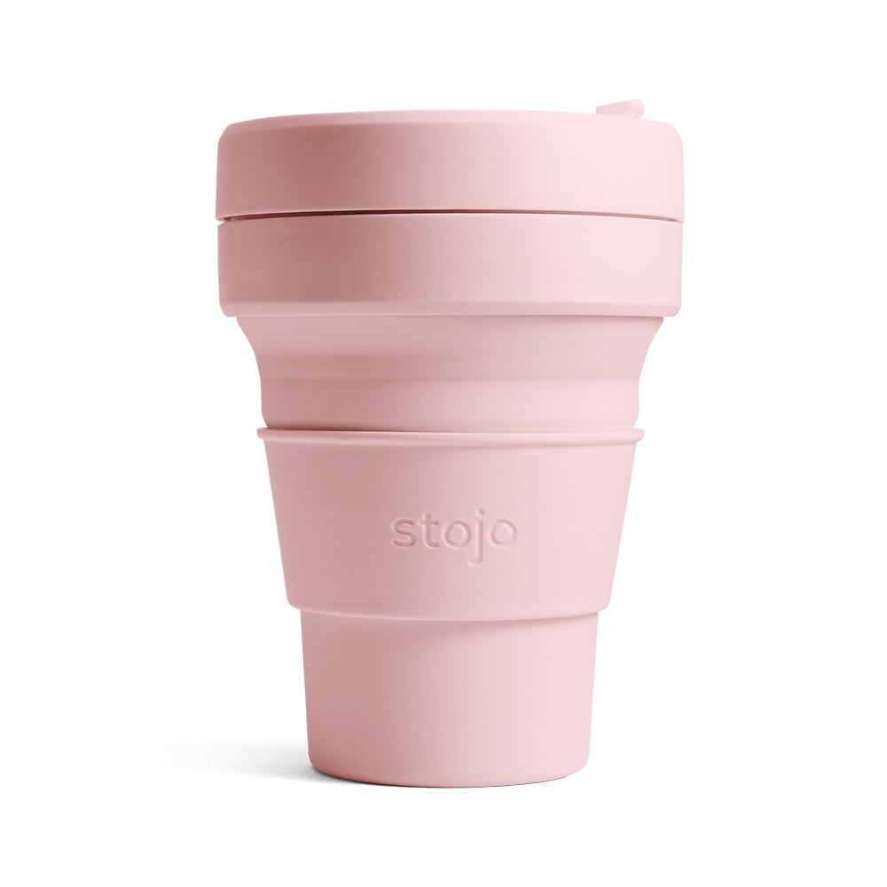 Cană termică pliabilă Stojo Mini Tribeca, 237 ml, roz bonami.ro imagine 2022