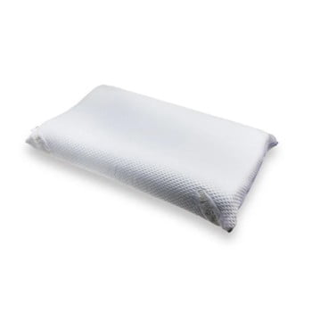 Pernă din spumă cu memorie prospánek bio wave, 42 x 72 cm, alb