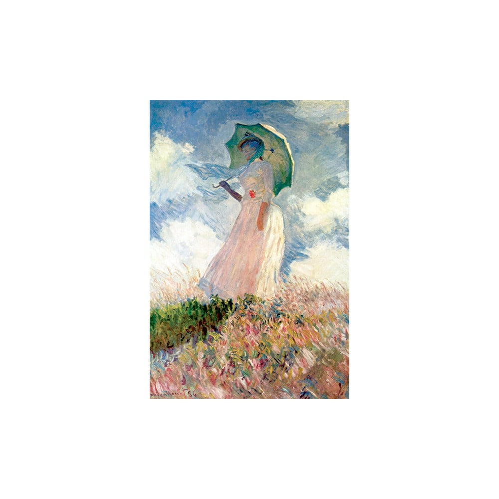 Tablou Claude Monet - Woman with Sunshade, 45 x 30 cm