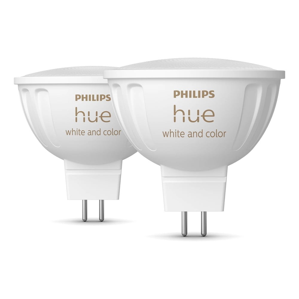 Becuri smart GU 5,3, 2 buc. 6 W White and color ambiance – Philips Hue