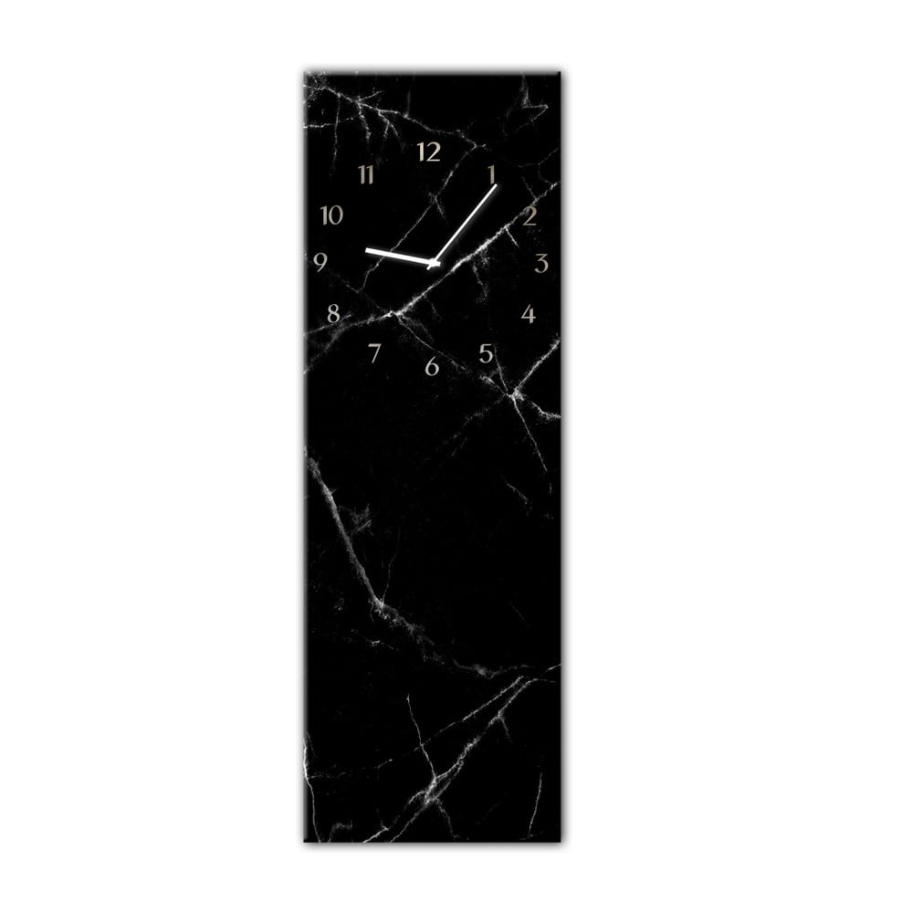 Ceas de perete Styler Glassclock Black Marble, 20 x 60 cm bonami.ro imagine 2022