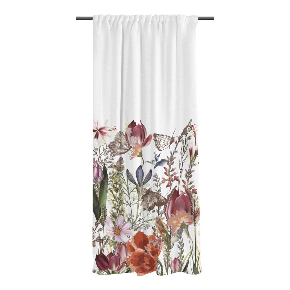 Draperie din bumbac satinat 110x170 cm Floral – Butter Kings
