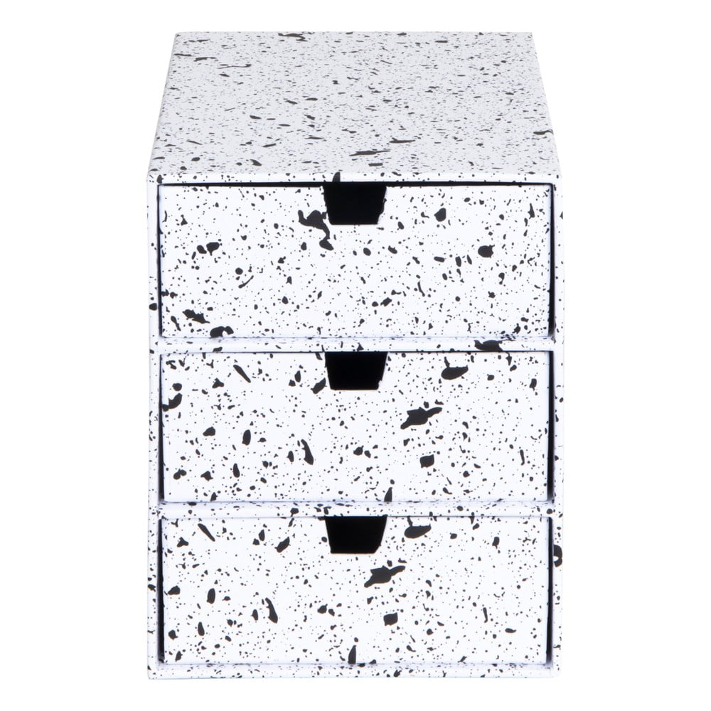 Cutie cu 3 sertare Bigso Box of Sweden Ingrid, alb-negru Bigso Box of Sweden imagine 2022