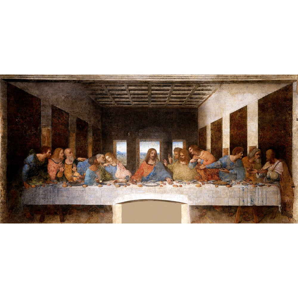 Poza Reproducere tablou Leonardo da Vinci - The Last Supper, 80 x 40 cm
