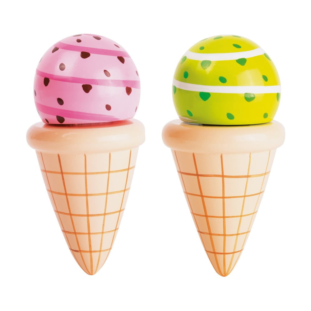 Set 2 înghețate din lemn pentru copii Legler Cream Cone bonami.ro
