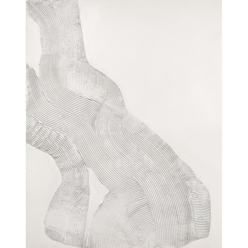 Tablou pictat manual 90×120 cm White Sculpture – Malerifabrikken 90x120 imagine 2022