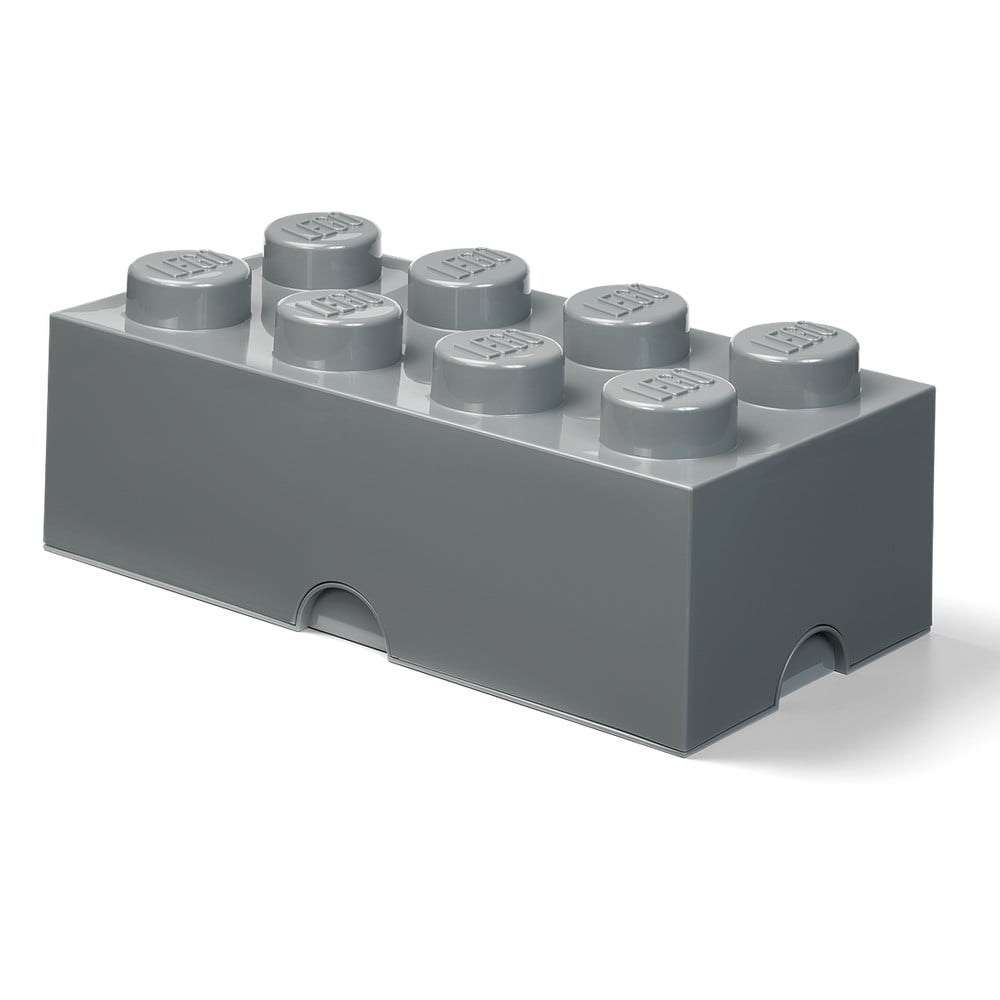 Cutie depozitare LEGO® Rectangle, gri închis bonami.ro