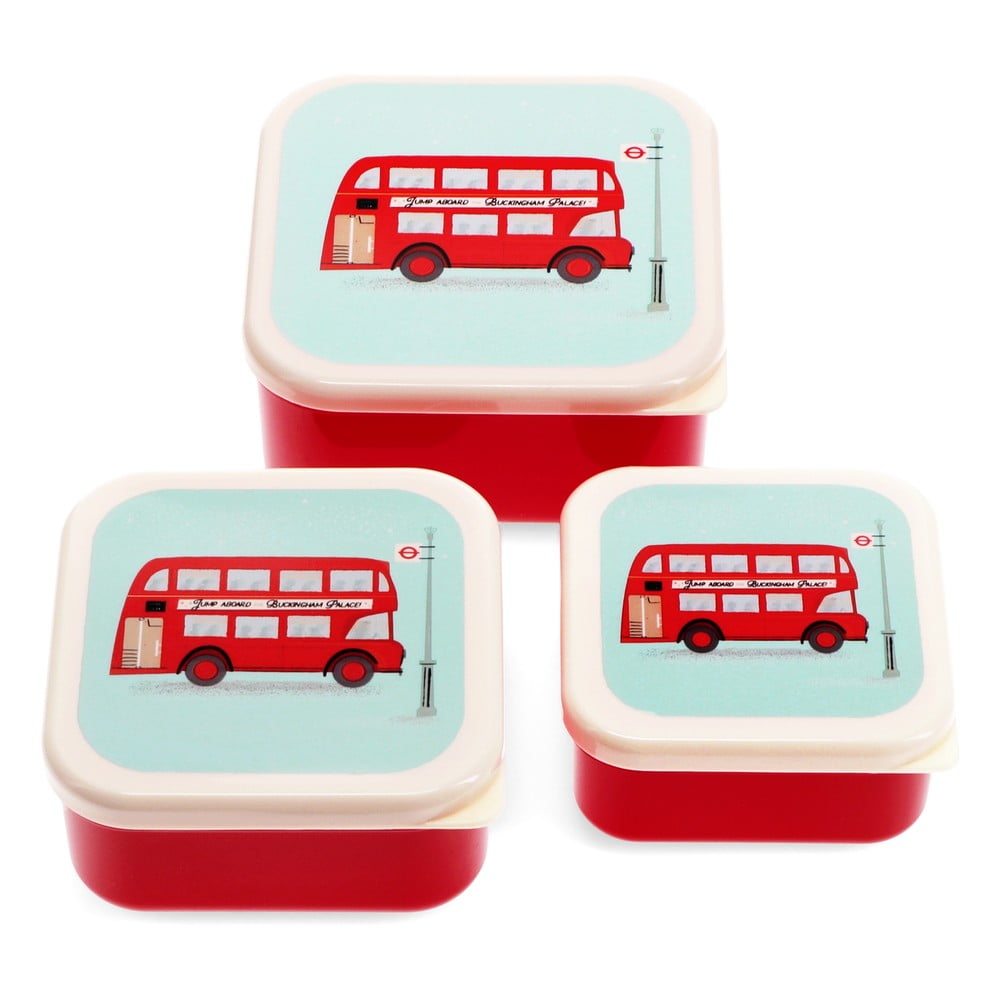 Cutie de gustări pentru copii 3 buc. Routemaster Bus – Rex London