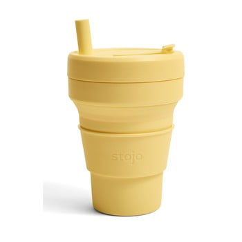 Cană pliabilă stojo biggie mimosa, 470 ml, galben