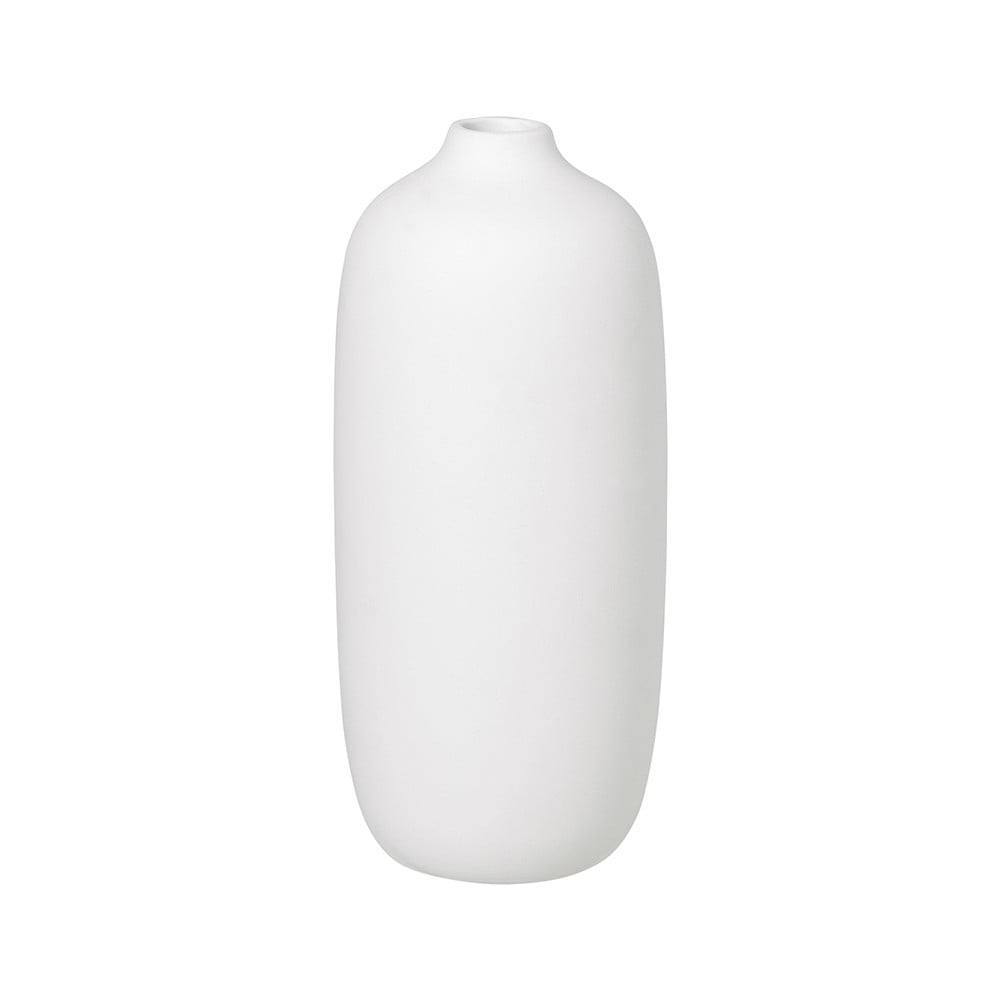 Vaza din ceramica Blomus Ceola, inaltime 18 cm, alb