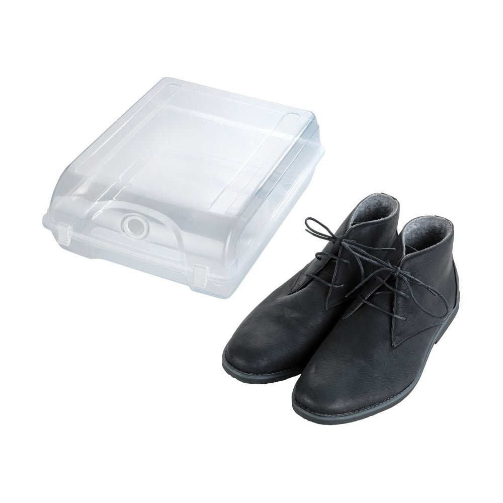Cutie transparentă pentru depozitarea pantofilor Wenko Smart, lățime 29 cm bonami.ro