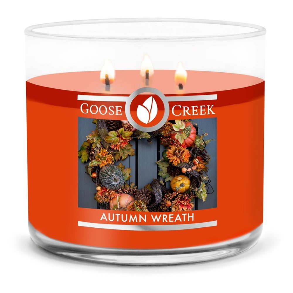 Lumânare parfumată Goose Creek Autumn Wreath, timp de ardere 35 h ardere pret redus