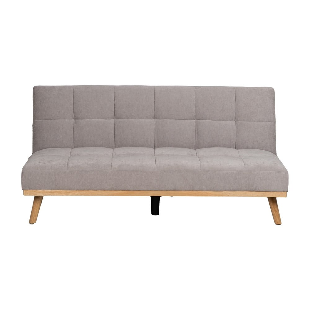 Canapea gri deschis extensibilă cu tapițerie din chenille 178 cm – Ixia