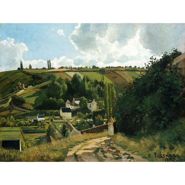 Reproducere tablou Camille Pissarro - Jalais Hill Pontoise, 80 x 60 cm