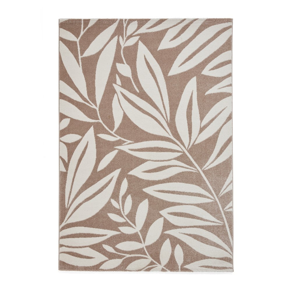 Covor maro deschis 160x230 cm Sorral Leaves – Catherine Lansfield