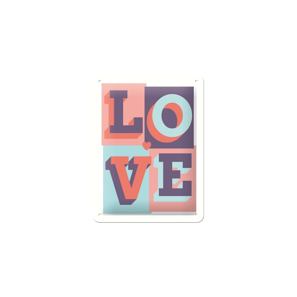 Placă decorativă de perete postershop love
