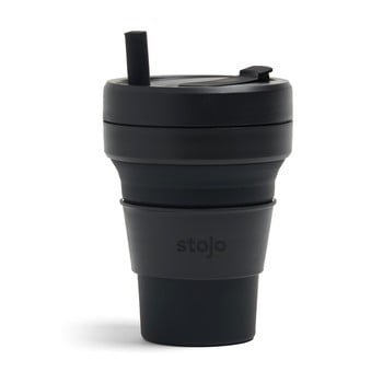Cană pliabilă stojo titan ink, 710 ml, negru