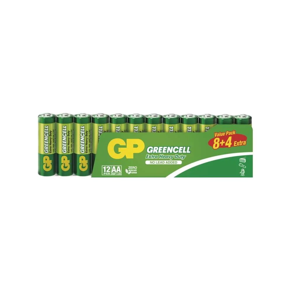 Baterii AA cu zinc 12 buc. GREENCELL – EMOS