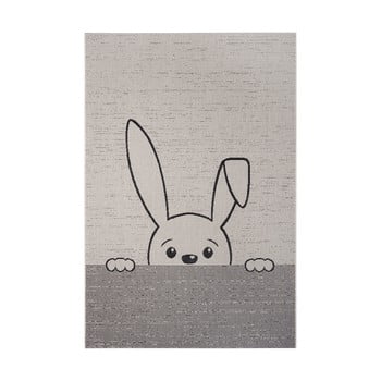 Covor copii ragami bunny, 80 x 150 cm, gri