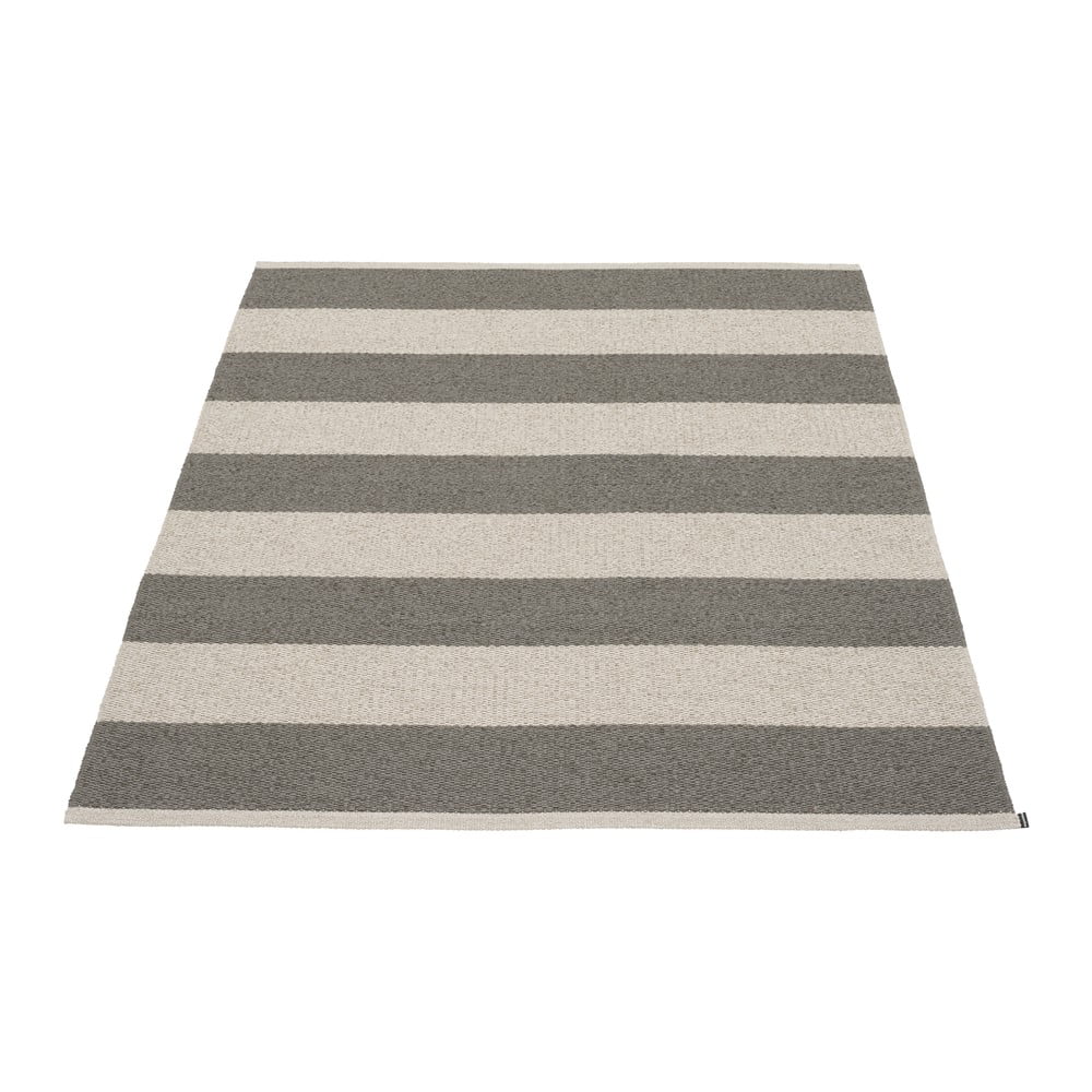 Covor pentru exterior și interior gri antracit/crem 140x180 cm Bob Charcoal Linen – Pappelina