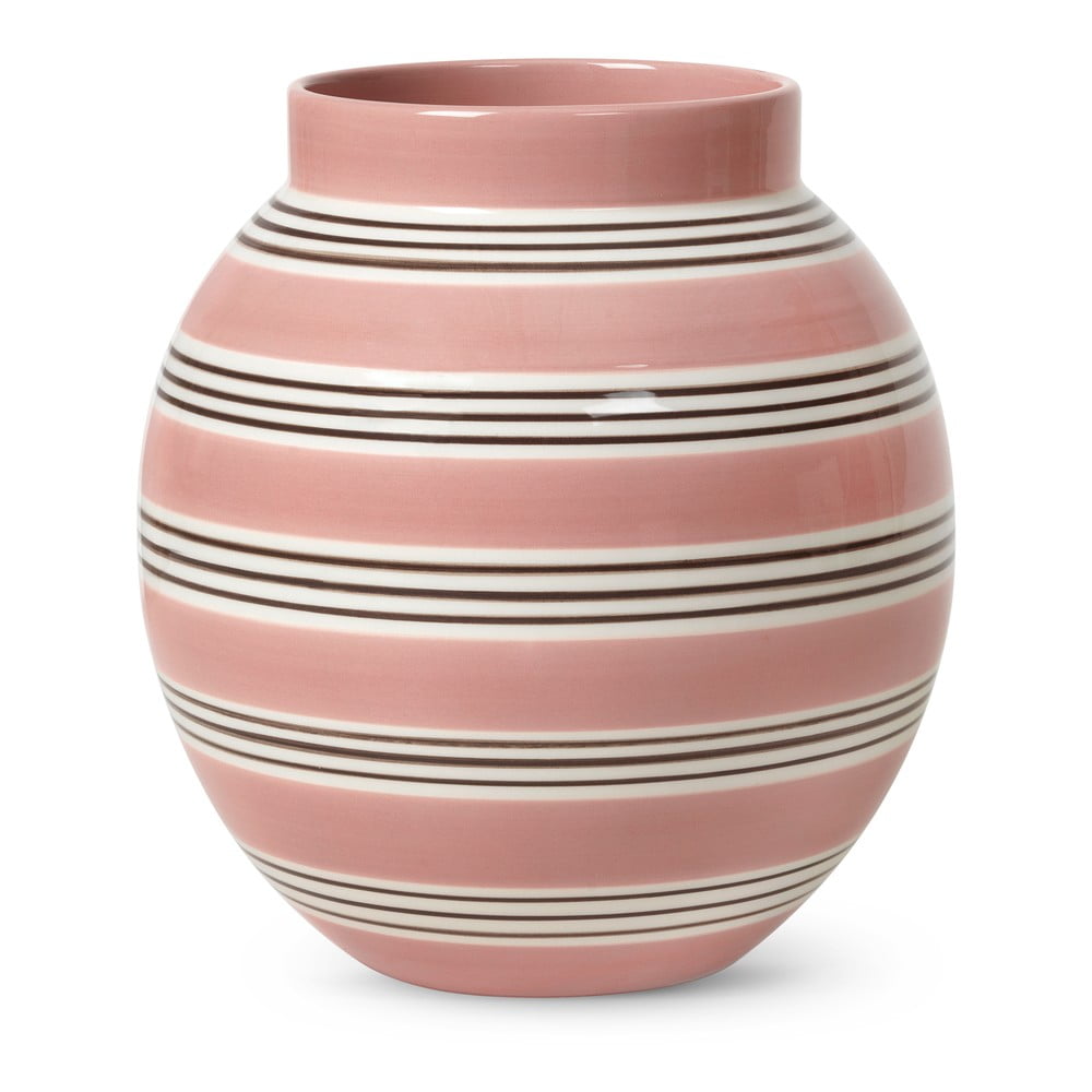 Poza Vaza din portelan KÃ¤hler Design Nuovo, inaltime 20,5 cm, roz-alb