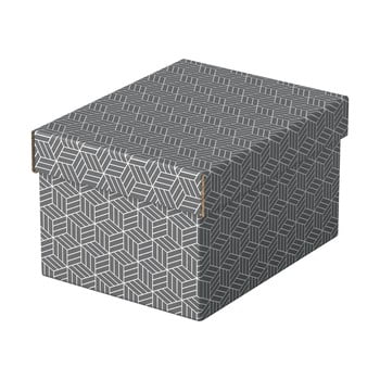 Set 3 cutii depozitare leitz eselte, 20 x 25,5 cm, gri