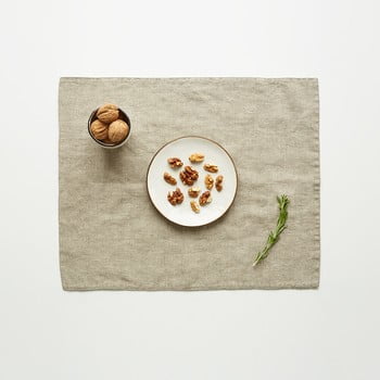Suport din in pentru farfurie linen tales, 35 x 45 cm, bej