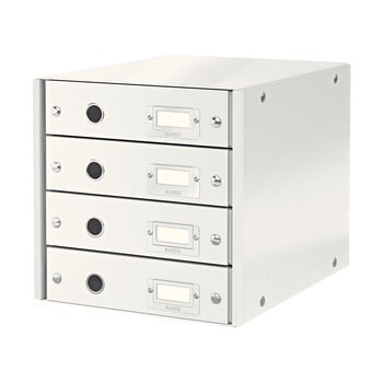 Cutie cu 4 compartimente leitz office, lungime 36 cm, alb