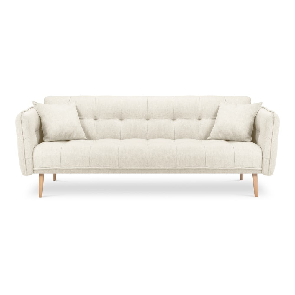 Canapea extensibilă Mazzini Sofas Canna, crem bonami.ro imagine model 2022