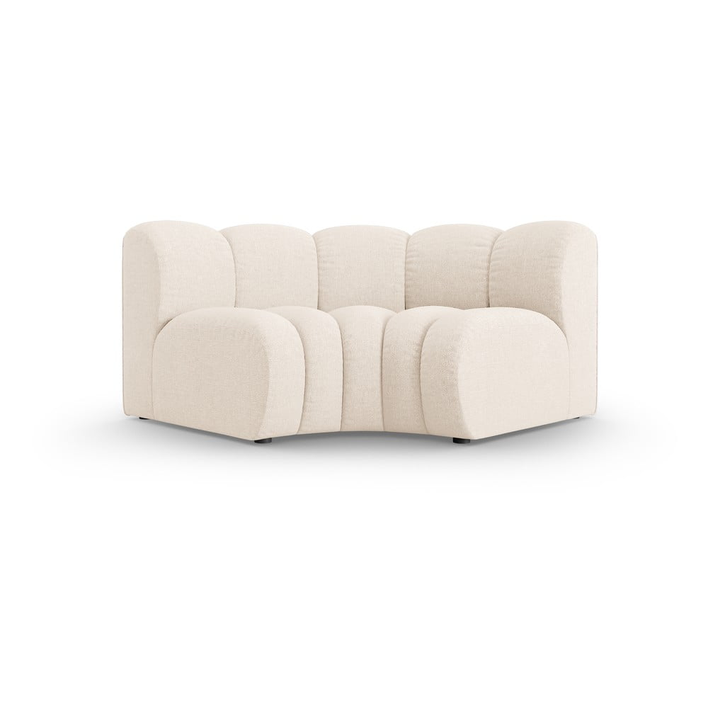 Modul pentru canapea modulară crem cu tapițerie din chenille (cu colț variabil) Lupine – Micadoni