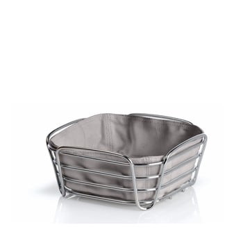 Coș pentru pâine cu pânză din bumbac blomus delara, lățime 20 cm, gri