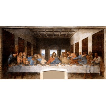 Reproducere tablou leonardo da vinci - the last supper, 80 x 40 cm