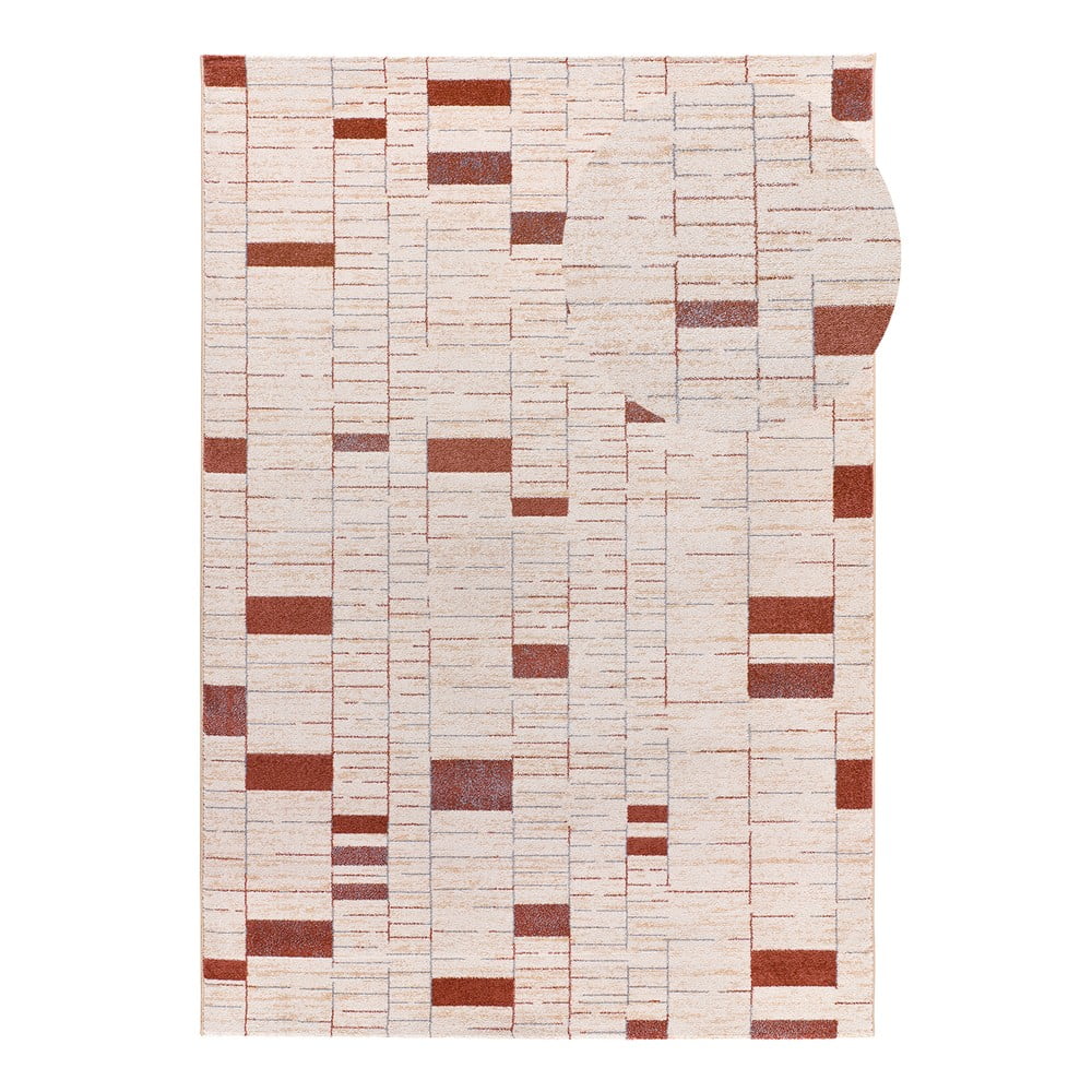 Covor cărămiziu-crem 133x190 cm Beruti – Universal