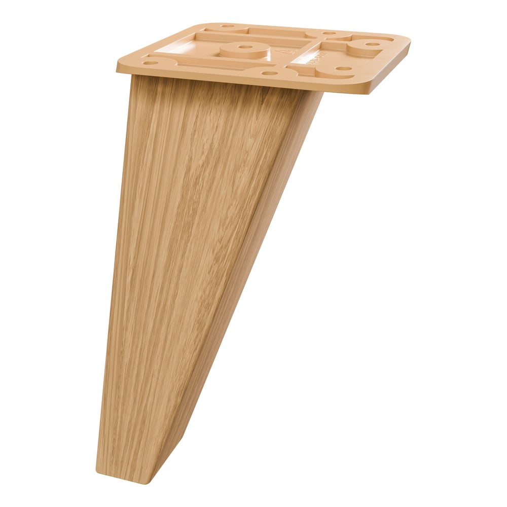 Picioare pentru mobilă în culoare naturală 2 buc. cu aspect de lemn de stejar Quickset 383 – Pelipal