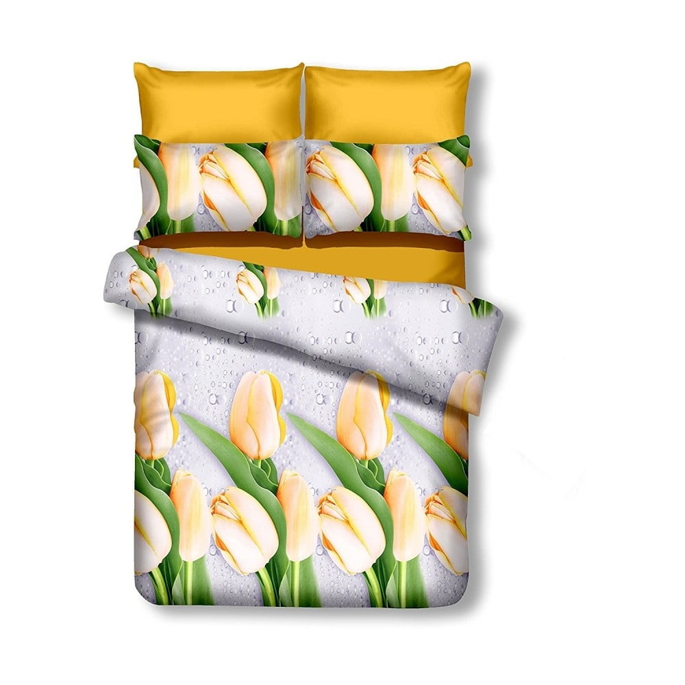 Lenjerie de pat reversibilă din microfibră DecoKing Emerald Cleo, 200 x 220 cm 200 imagine noua