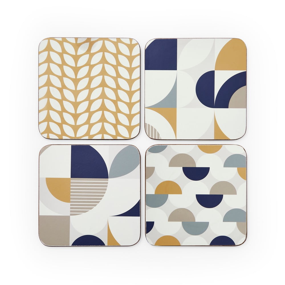  Coasters 4 buc. din plută Bauhaus – Cooksmart ® 