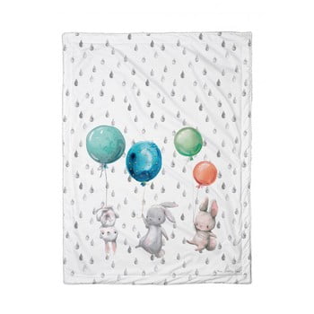 Pătură pentru bebeluș mr. little fox flying bunnies, 100 x 70 cm