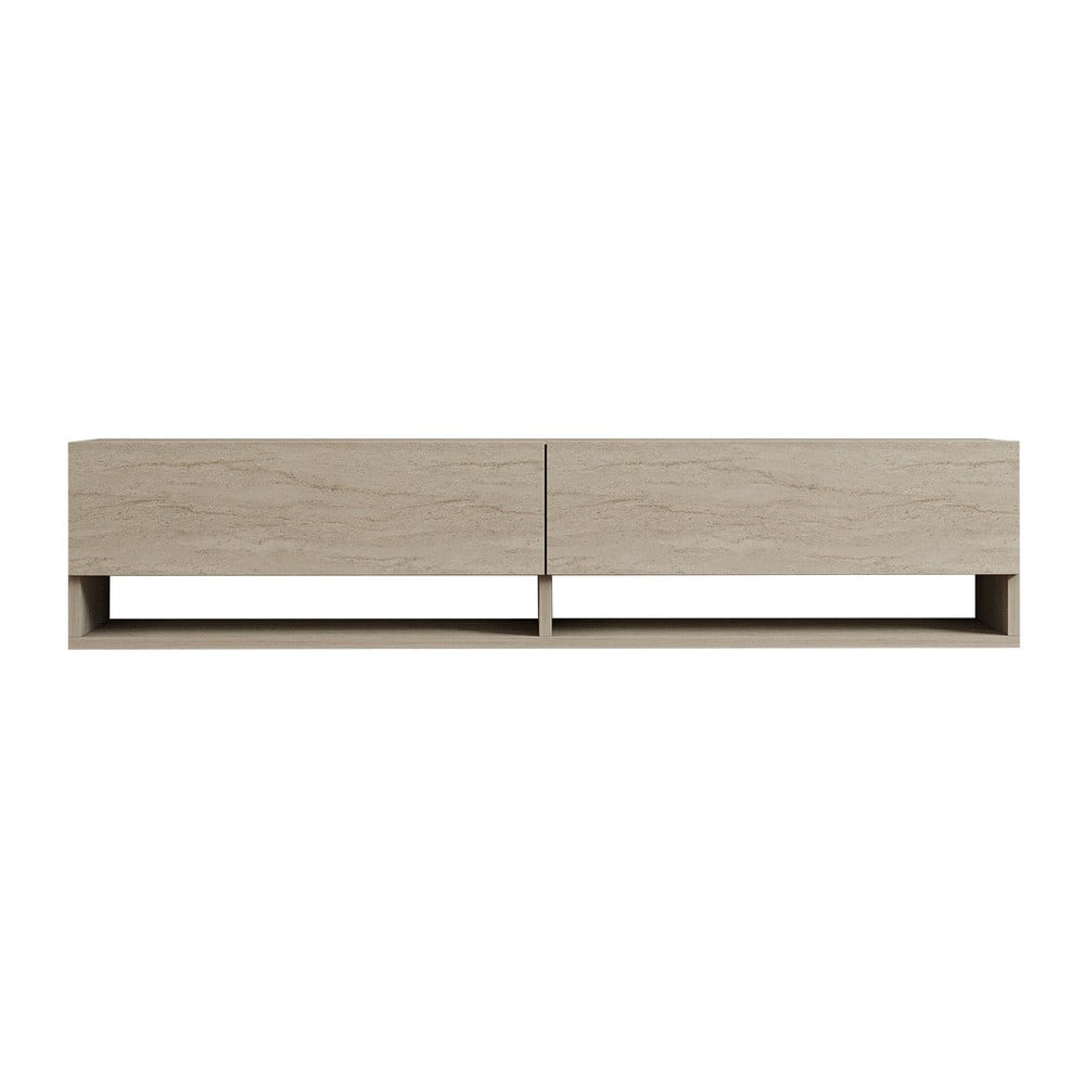 Comodă TV bej 141x31x30 cm Arges – Kalune Design