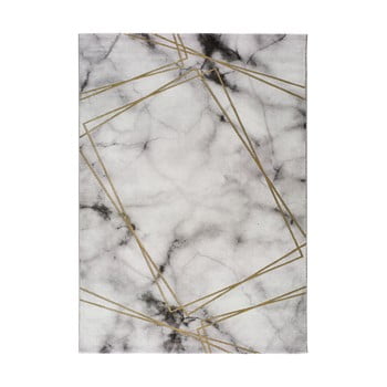 Covor universal artist marble, 160 x 230 cm, alb - gri